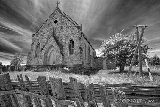 Remaining old church at historic town.