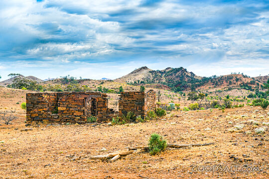 Remains of shepherds&#039; huts.