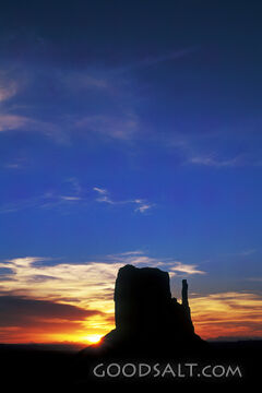 Rock Formation at Sunset
