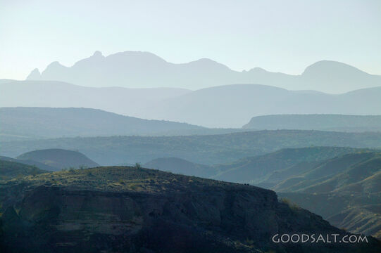 Rolling Green Hills in Haze