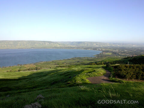 Sea of Galilee Southern End From West
