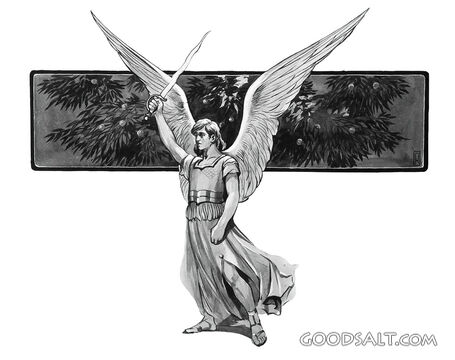 Angel with sword