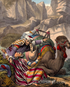 Good Samaritan parable compassion camel