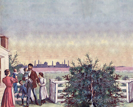 Father Leaving for Honest Labor