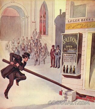 Temperance Vote Against the Saloon