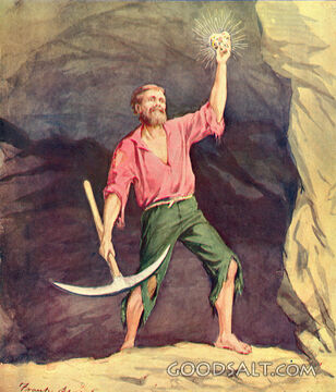 Miner Finds the Hidden Treasure