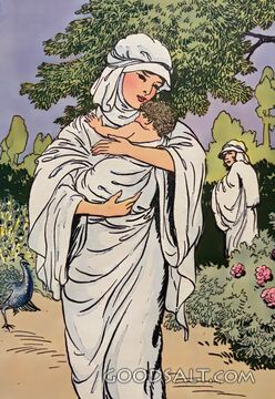 Hebrew Mother Cradling Her Child
