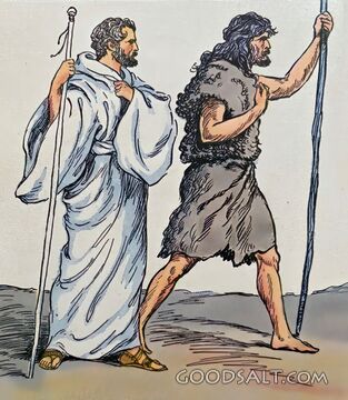 Jesus and John the Baptist in the Wilderness