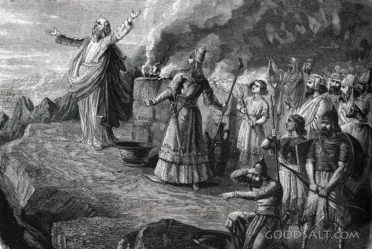 Elijah on Mount Carmel