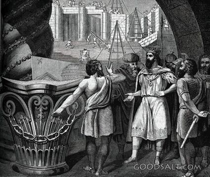 Solomon Oversees the Building of the Temple