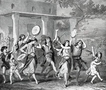 Miriam Leads the Women in Song