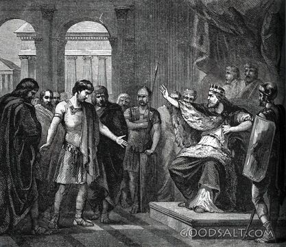 Saul Sends David from His Court