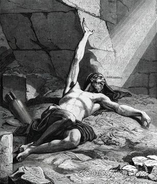Samson Beneath the Fallen Temple
