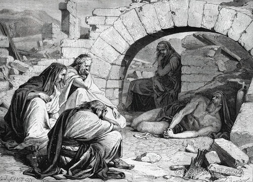 Job Mourned by His Friends