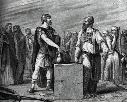 Joshua and Eleazar Cast Lots for Canaan