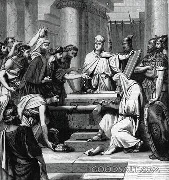 Joseph’s Brothers Bow Before Him in Egypt
