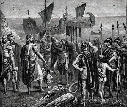 Solomon Receives the Ships of Ophir