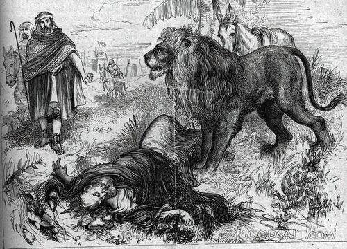 The Lion and the Disobedient Prophet
