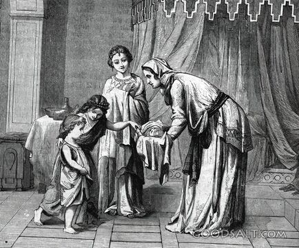Pharaoh’s Daughter Receives the Infant Moses