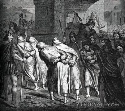 Judean Captives Led Through the Gate
