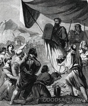 Moses Presents the Tablets of the Law
