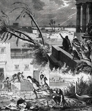 The Plague of Hail in Egypt