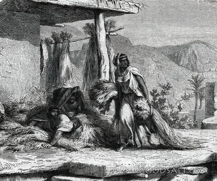 Israelites Gathering Straw in Egypt