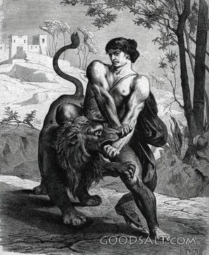 Samson Slays the Lion