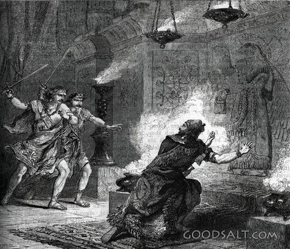 Jehu’s Guards Destroy the Temple of Baal