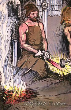 The Blacksmith at the Forge