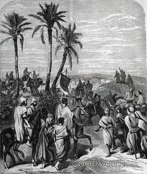 Ancient Procession Through the Palms