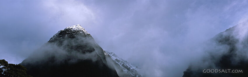 Snow Capped Misty Mountain