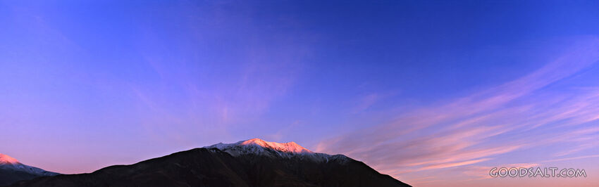 Snow Capped Mountain at Sunset