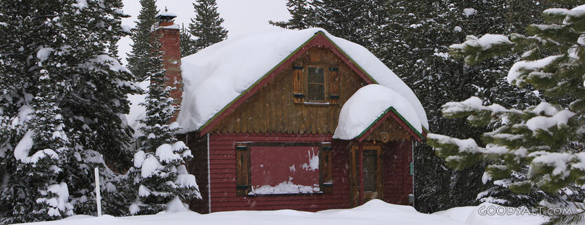 Snow Covered Barn