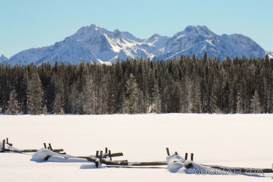 Snow Covered Mountain Landscape