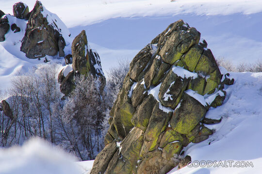 Snow Covered Rocks