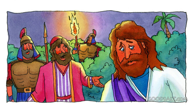 Soldiers Arrive to Arrest Jesus