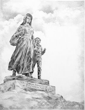 Statue of Brave Pioneer Woman