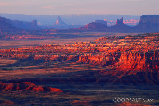 Sunrise over Monument Valley