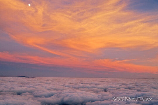 Sunset above the Clouds