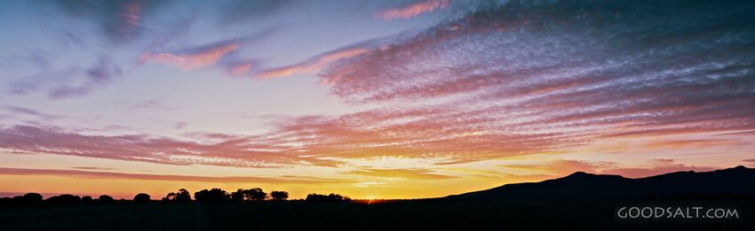 Sunset With Brilliant Clouds