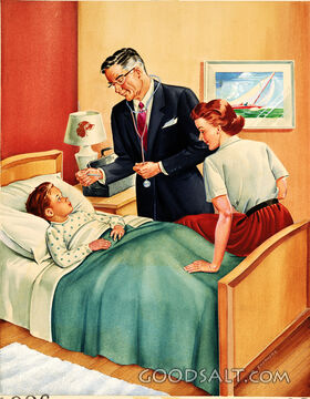 Taking Sick Child&#039;s Temperature