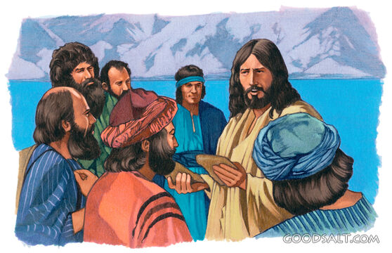 Jesus Blesses the Loaves