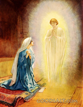The Angel Gabriel Hails the Virgin Mary