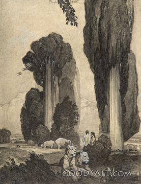 The Garden of Eden - Brown Tinted Image