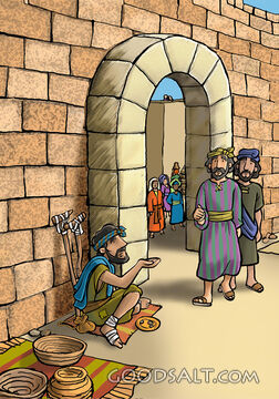 The Lame Man Begging Alms