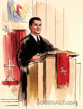 The Minister Preaches