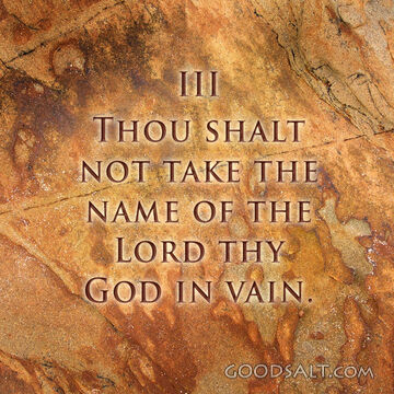 The Third Commandment