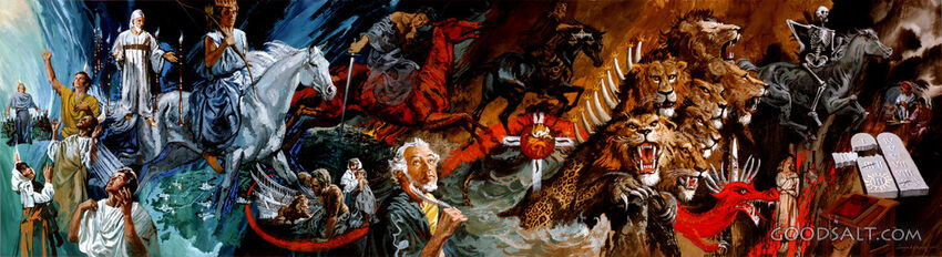 The Four Horseman and Beasts of Revelaton