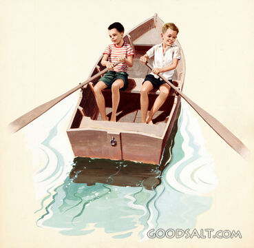 Two Boys in a Rowboat